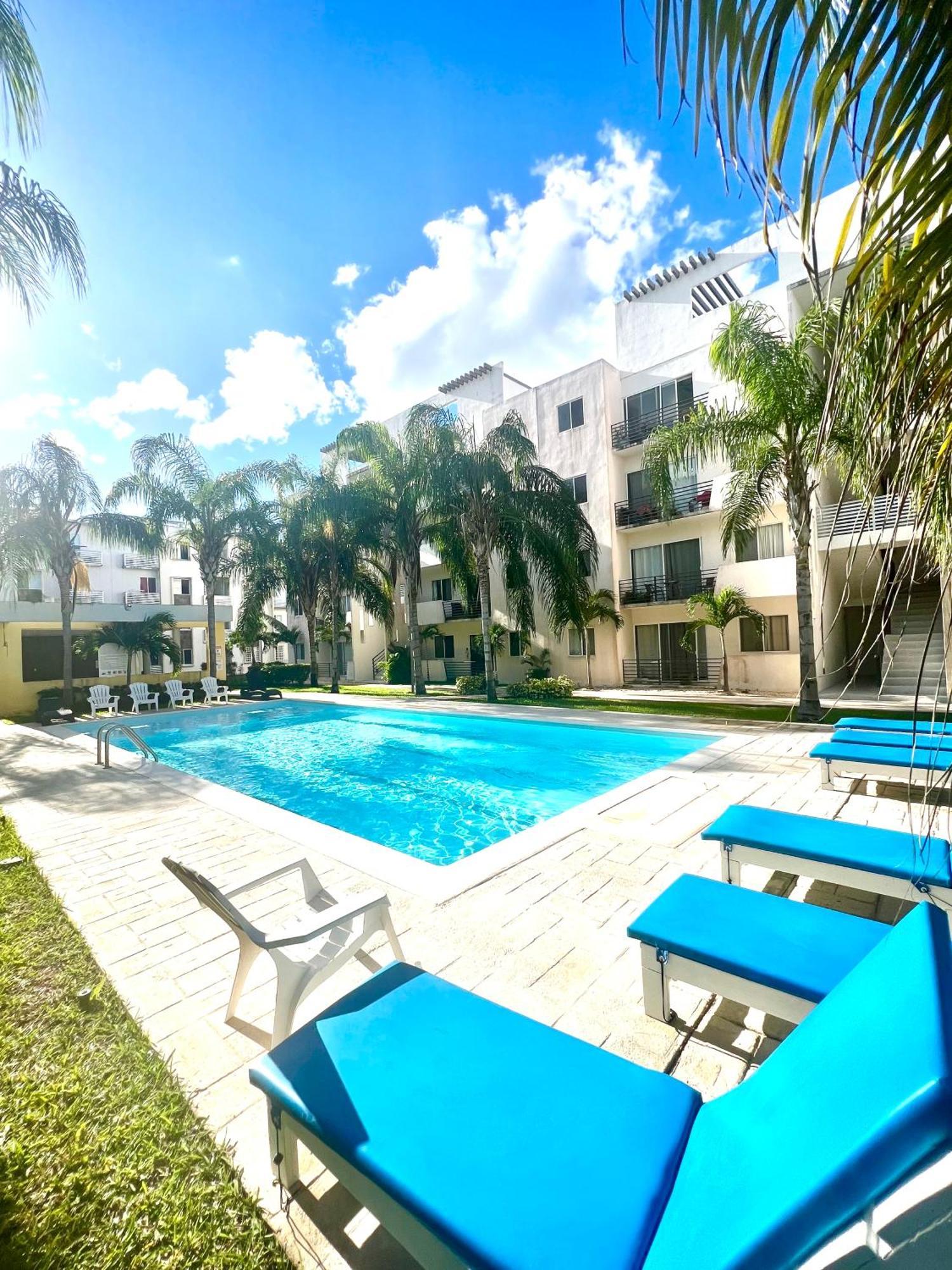 Departamento Blue Vacacional Leilighet Playa del Carmen Eksteriør bilde
